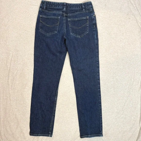 JJill Authentic Fit Below Waist Stretch Petite Dark Wash Denim Jeans 2P - Picture 3 of 3